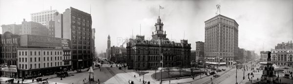 Detroit City Hall and Majestic Building, Detroit, MI. For Discount