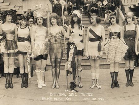 Annual  Bathing Girl Parade , Balboa Beach, Ca Fashion