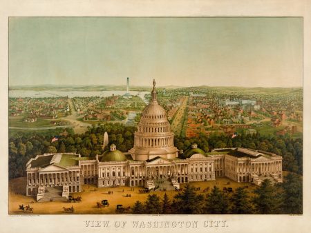 Bird s Eye View of Washington City, 1869 Discount