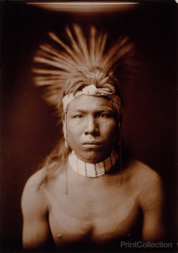 Black Hair, Native American by Edward Curtis For Cheap