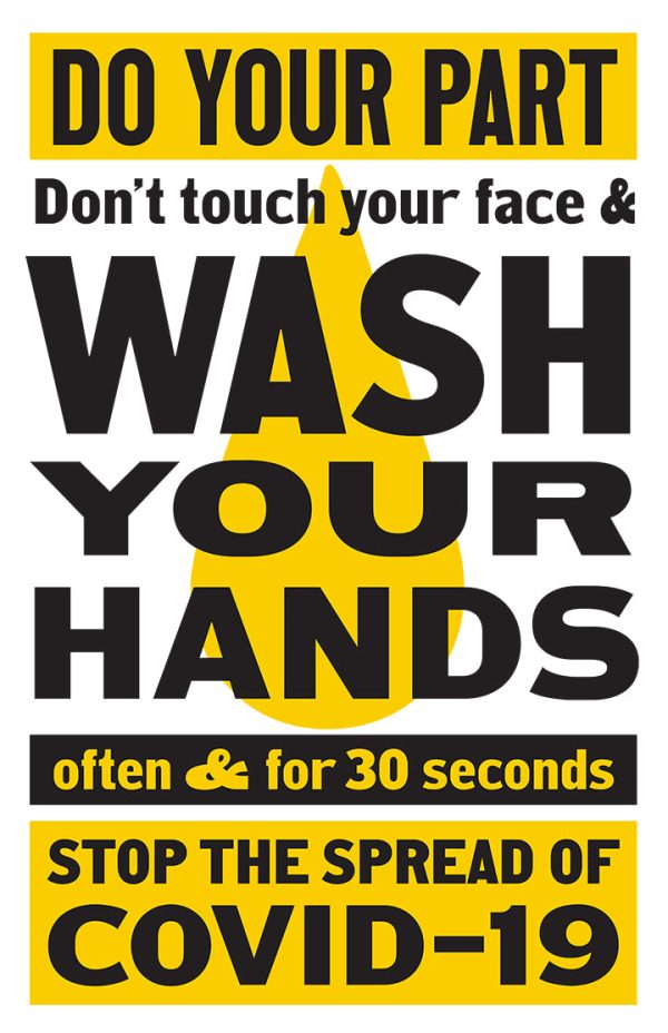 Wash Your Hands, COVID-19 PSA Poster by P22 Online Sale