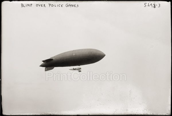 Blimp over Police Games Supply