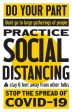 Practice Social Distancing, COVID-19 PSA Poster by P22 For Discount