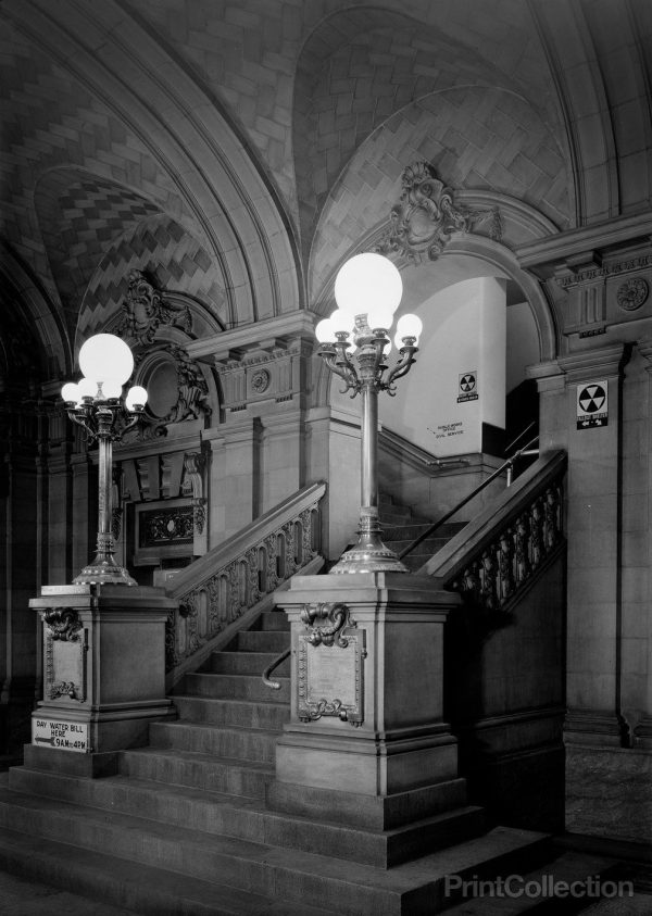 Binghamton City Hall, Collier Street, Binghamton, Broome, NY, Main Staircase Cheap