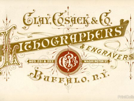 Clay, Cosack & Co Lithographers & Engravers on Sale