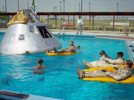 Apollo 1 Astronauts Working by the Pool For Discount