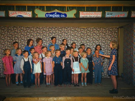 Barefoot Children Sing in Pie Town, 1940 Cheap