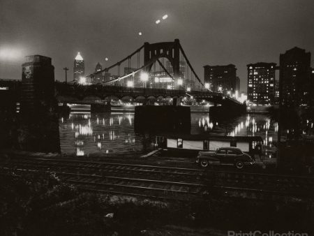 Car Bridge River Night, Pittsburgh, PA, W. Eugene Smith Discount