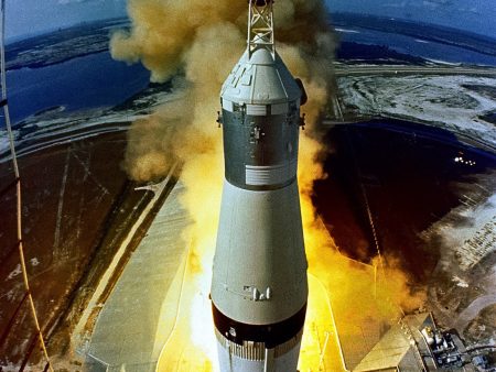 Launch of the Huge, 363-Feet Tall Apollo 11, 16 July 1969 Online now