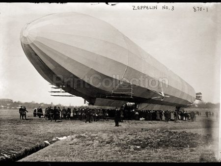 Blimp, Zeppelin No. 3, on Ground Fashion