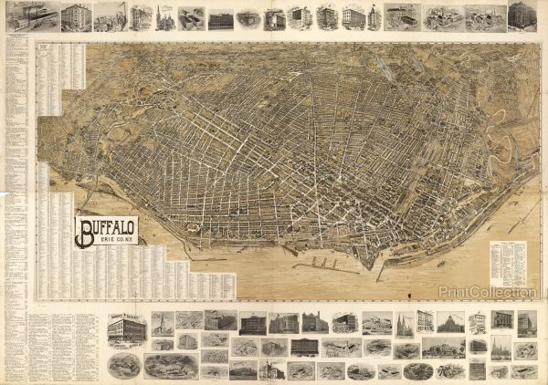 Buffalo, Erie Co., N.Y. Map, 1902 Online now