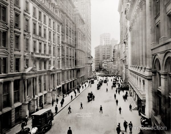 Broad Street South from Wall Street Online Sale