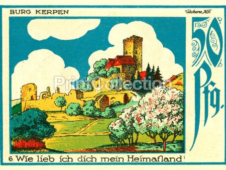 Burg Kerpen Notgeld, 50 PFG Supply