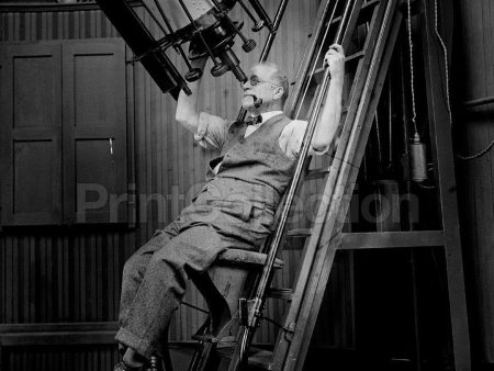 Comfortable, Astronomer David Todd with Telescope, 1924 Cheap