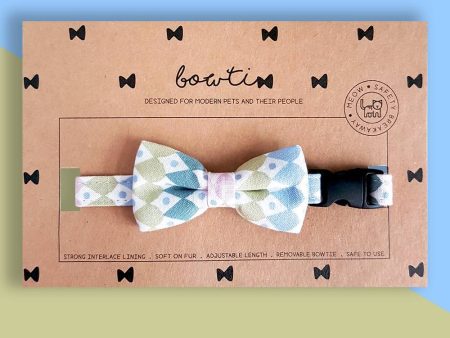 Bowtix Handmade Cat Collar With Removable Bowtie - Mulberry Sale