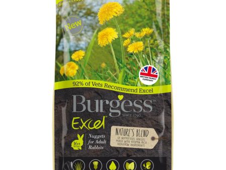 20% OFF: Burgess Excel Nature s Blend Nuggets For Adult Rabbits 1.5kg on Sale