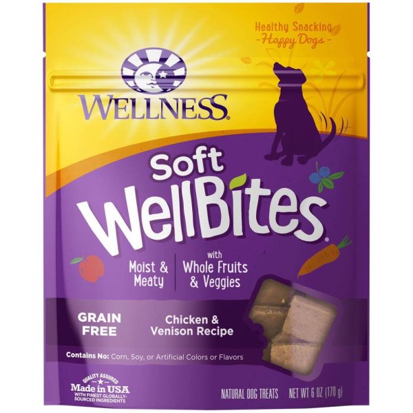 20% OFF: Wellness Rewarding Life (WellBites) Chicken & Venison Recipe Grain Free Dog Treats 6oz Online Sale