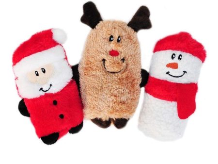 ZippyPaws Christmas Squeakie Buddies Dog Toys (3 Pack) Fashion