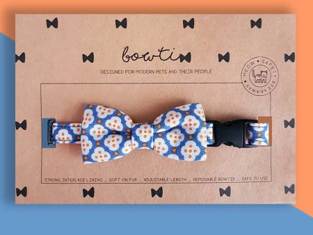 Bowtix Handmade Dog Collar With Removable Bowtie - Dainty Motif Online Sale