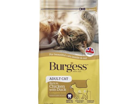 20% OFF BUNDLE DEAL: Burgess Chicken & Duck Adult Dry Cat Food Online Sale