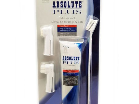 Absolute Plus Dental Kit For Cats & Dogs (Meat Flavour) For Cheap