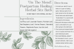 On the Mend  Postpartum Healing Herbal Sitz Bath Online Sale