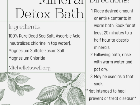 Mineral Detox Bath Supply